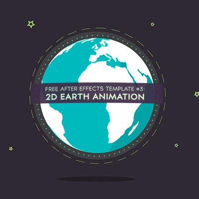 Free After Effects Template #3 : 2D Earth Animation - Motion And Design